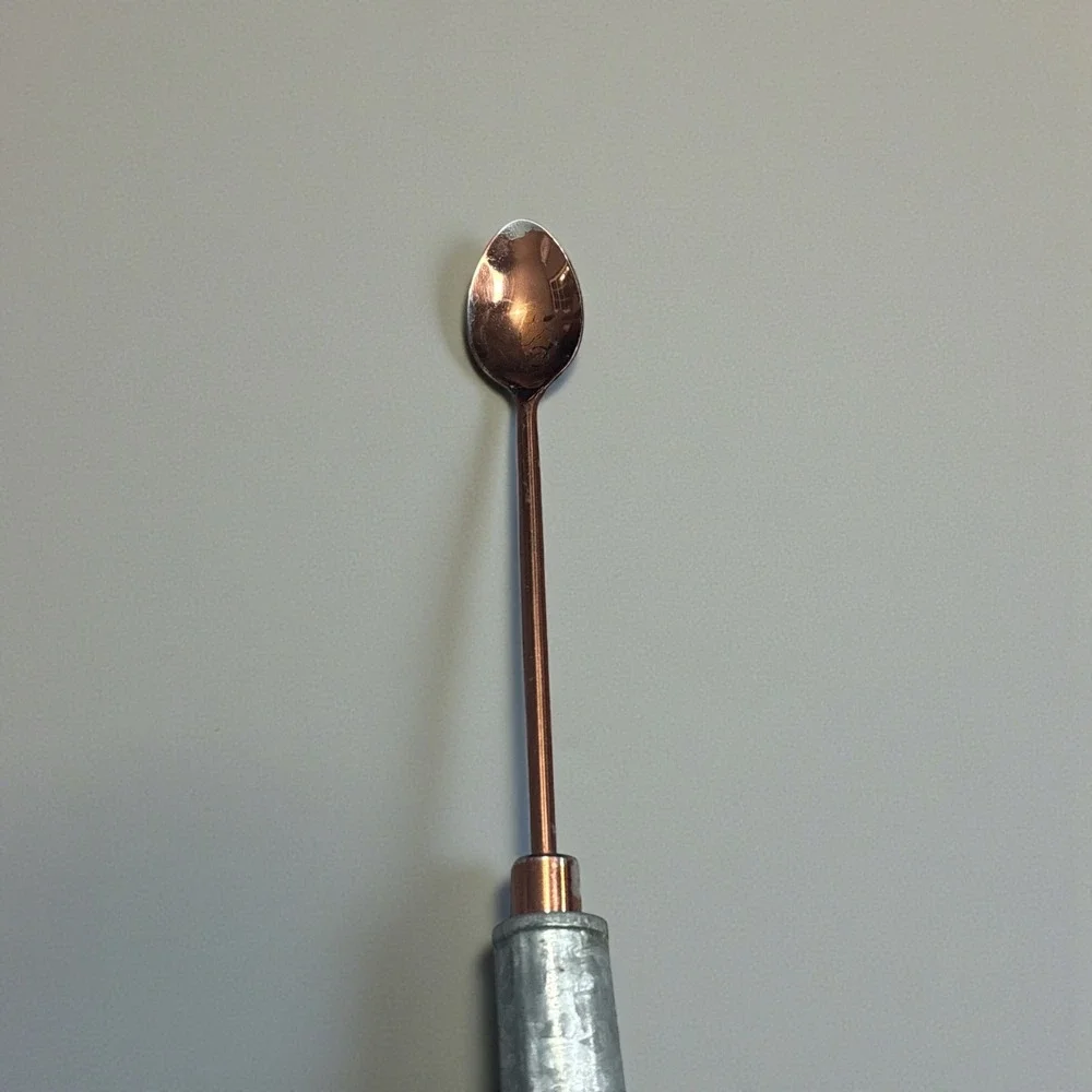 Copper Tasting Spoon with Heavy Weighted‎ Handle